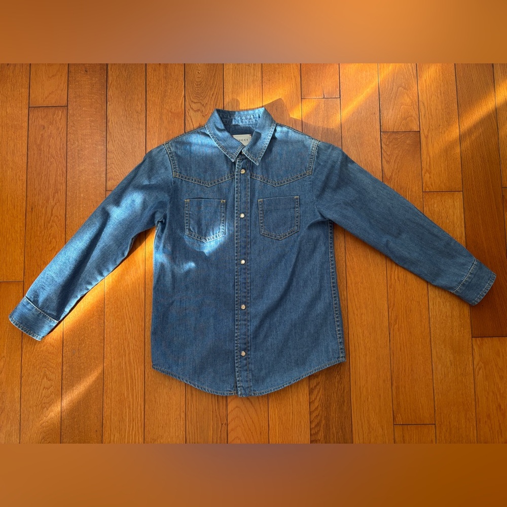 Gucci Blue Denim Shirt